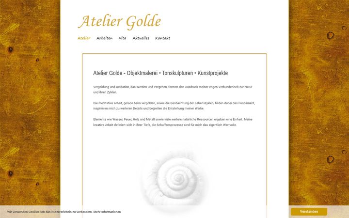 Screenshot of atelier-golde.de