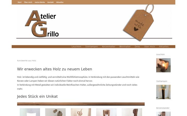 Screenshot του atelier-grillo.de
