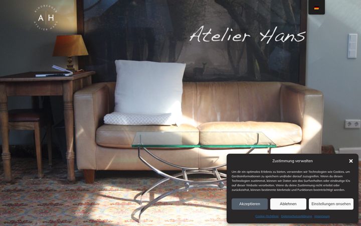 Screenshot του atelier-hans.de