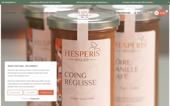 Ekrānuzņēmums no atelier-hesperis.fr
