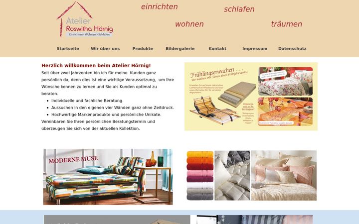 Screenshot του atelier-hoernig.de