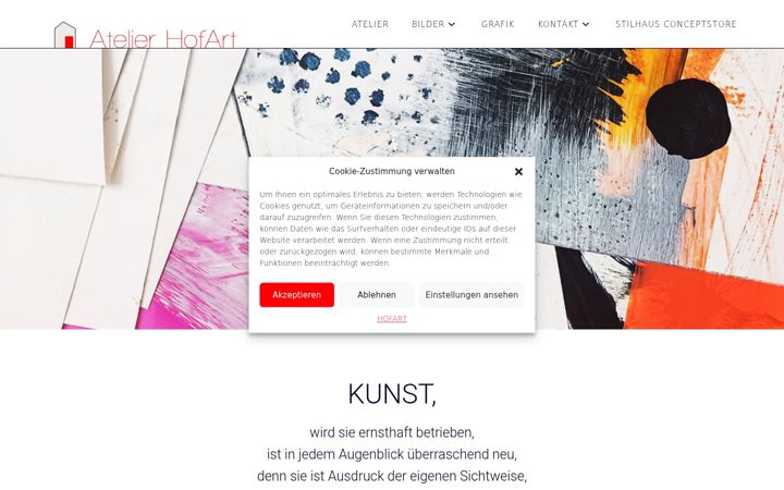 Screenshot του atelier-hofart.de