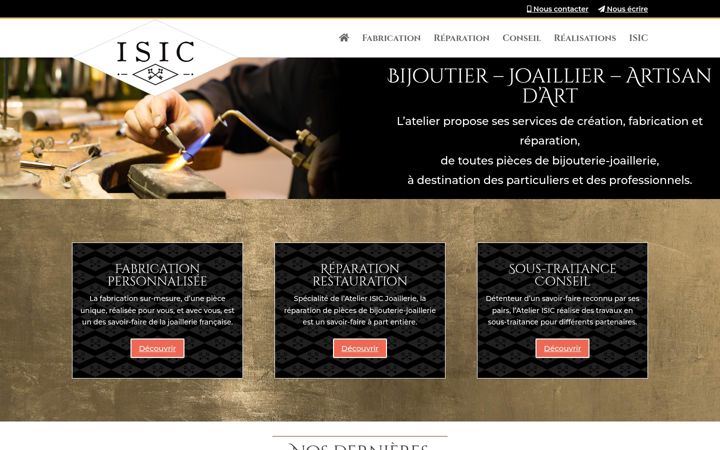 Screenshot von atelier-isic.fr