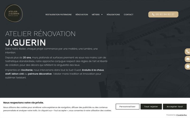 Screenshot of atelier-jguerin.fr