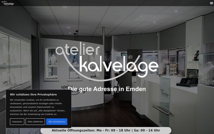 Screenshot of atelier-kalvelage.de