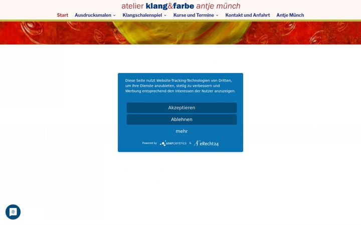 Screenshot του atelier-klang-und-farbe.de