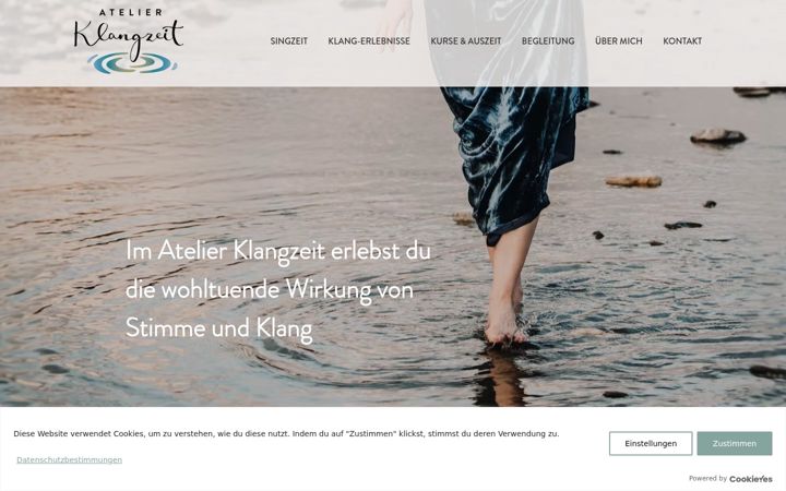 Screenshot ta' atelier-klangzeit.ch