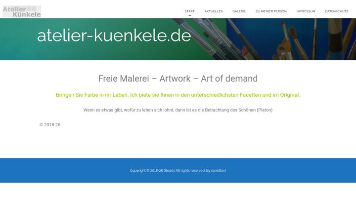 Screenshot του atelier-kuenkele.de