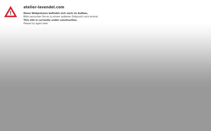 Screenshot of atelier-lavendel.com