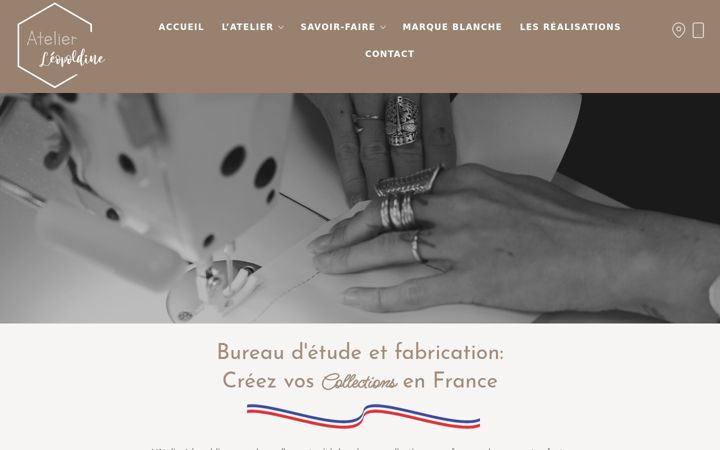 Capture d'écran de atelier-leopoldine.fr