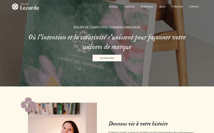 Zrzut ekranu atelier-lezarde.com