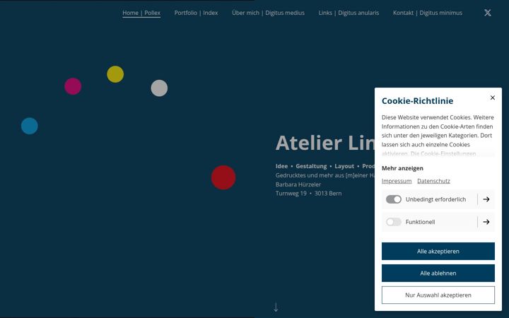 Screenshot of atelier-linkerhand.ch