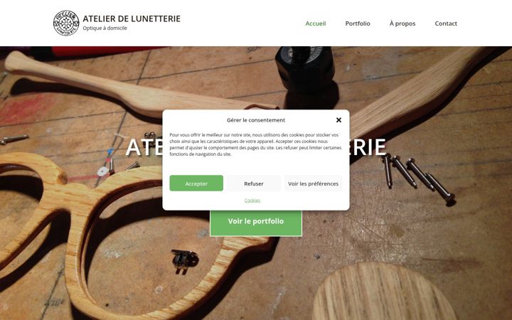 Screenshot of atelier-lunetterie.com
