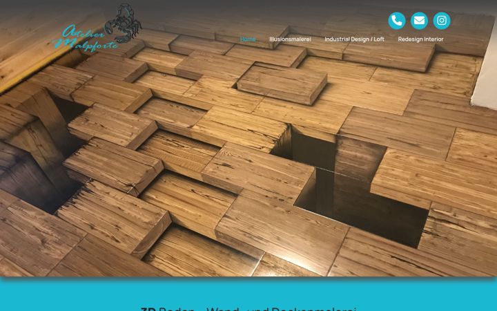 Screenshot of atelier-malpforte.de