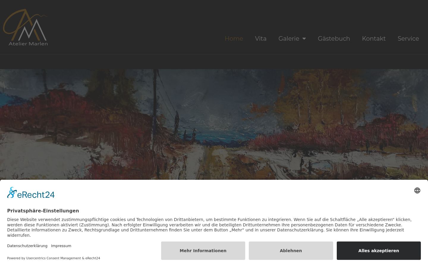 Screenshot του banner συγκατάθεσης που εμφανίστηκε πριν από οποιαδήποτε αλληλεπίδραση