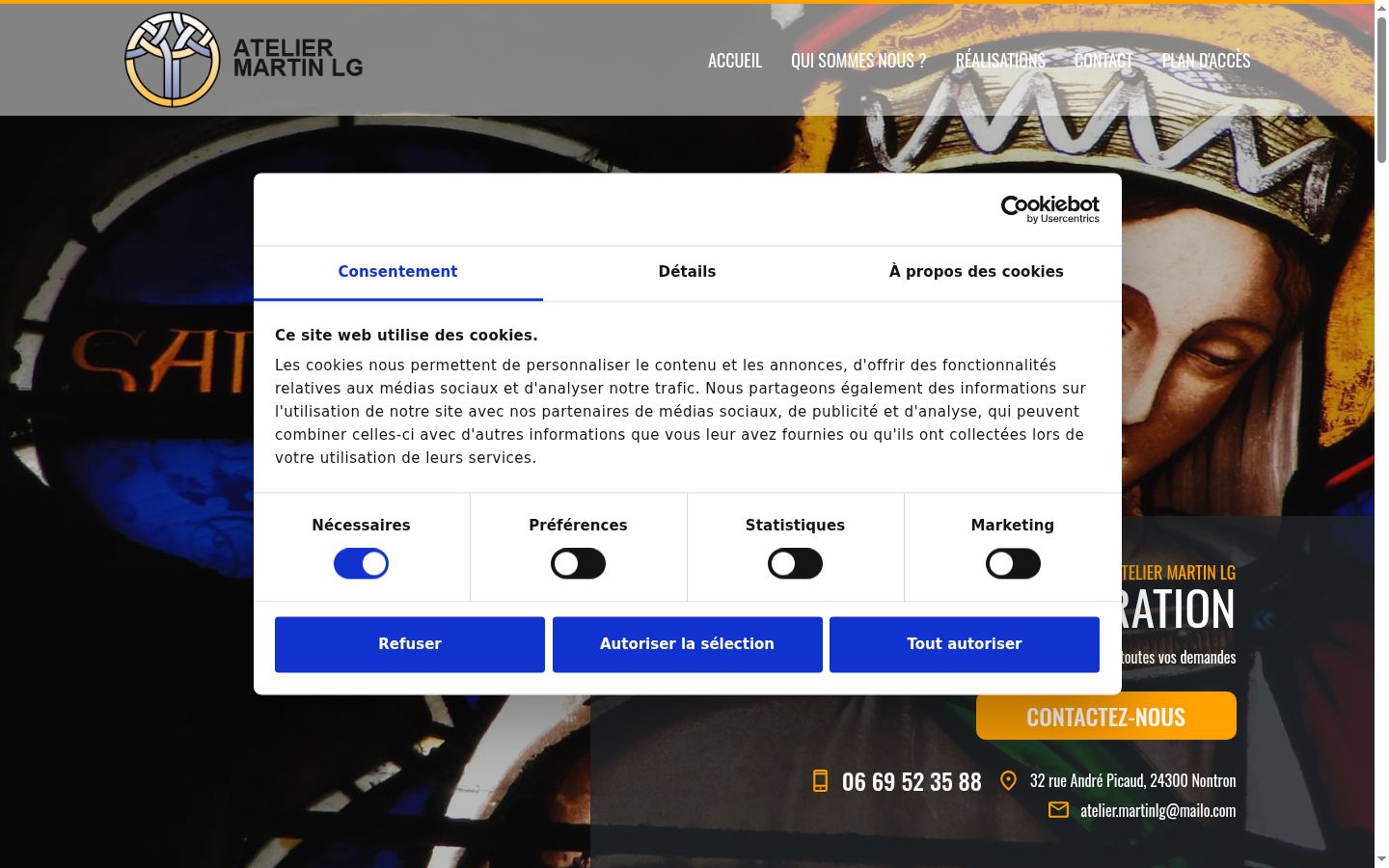 Snímka obrazovky banera súhlasu zobrazeného pred akoukoľvek interakciou