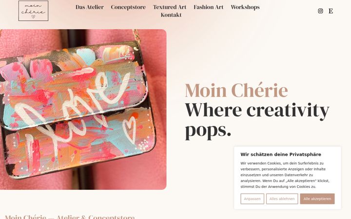 Screenshot of atelier-moin-cherie.de