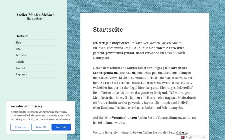Screenshot of atelier-monika-messner.de
