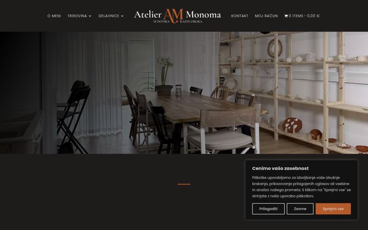 Snimka zaslona za atelier-monoma.si
