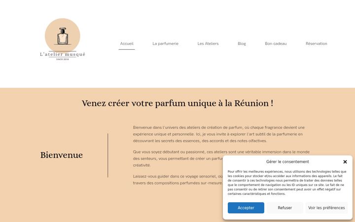 Screenshot of atelier-musque.com