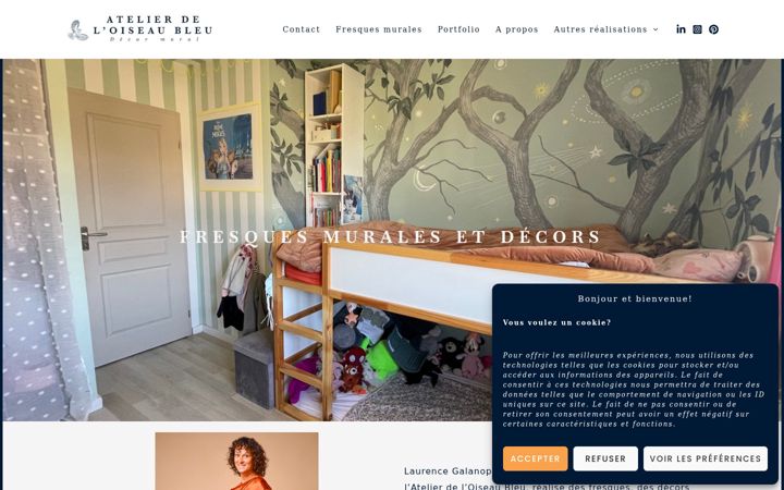 Screenshot of atelier-oiseaubleu.com