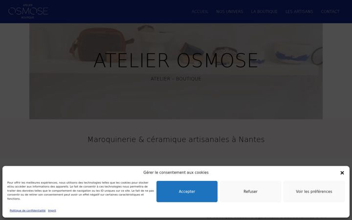 Capture d'écran de atelier-osmose.fr