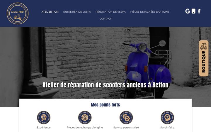 Screenshot of atelier-pgm.fr