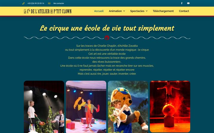 Screenshot of atelier-ptit-clown.fr