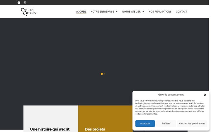 Ekraanipilt saidist atelier-quoirin.com