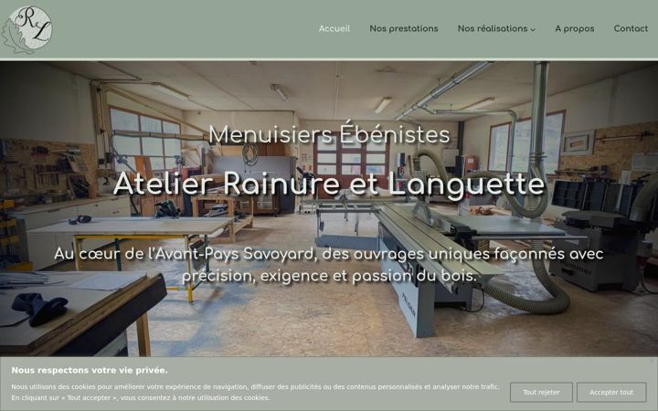 Ekrānuzņēmums no atelier-rainure-et-languette.fr