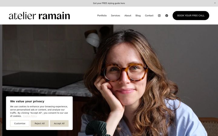 Screenshot of atelier-ramain.com