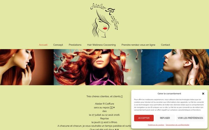 Screenshot of atelier-rcoiffure.ch