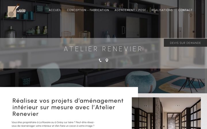 Screenshot of atelier-renevier.fr