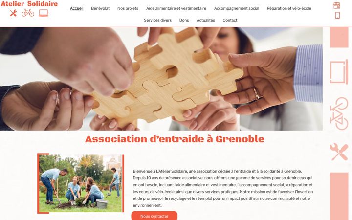 Screenshot of atelier-solidaire.fr