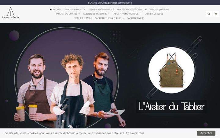 Screenshot of atelier-tablier.fr