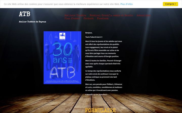 Screenshot of atelier-theatre-bayeux.fr