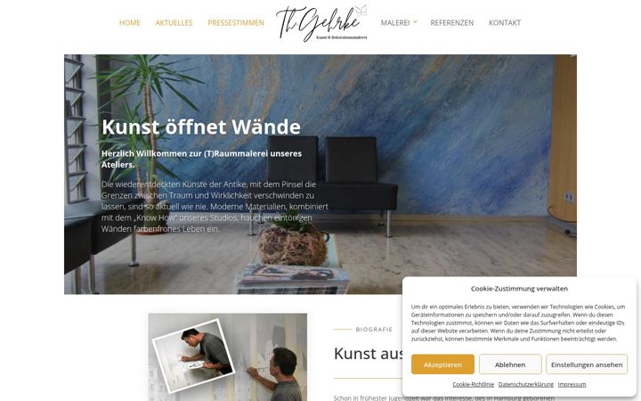 Screenshot of atelier-wandgestaltung.de