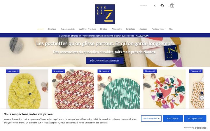 Skjámynd af atelier-z.fr