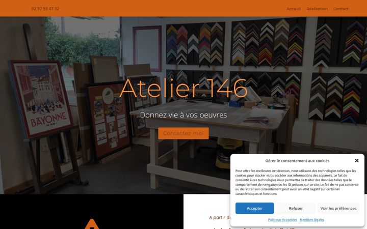 Screenshot von atelier146.fr