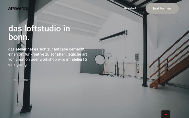 Screenshot of atelier15-loftstudio.de