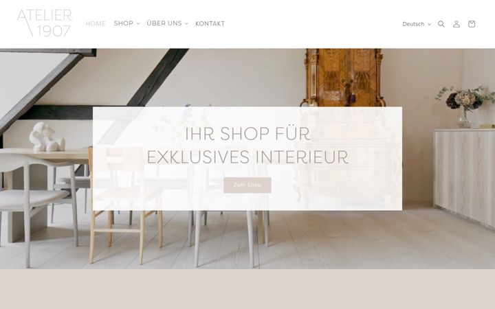 Screenshot of atelier1907-shop.com