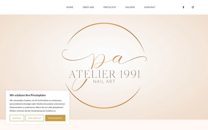 Screenshot of atelier1991nailart.com