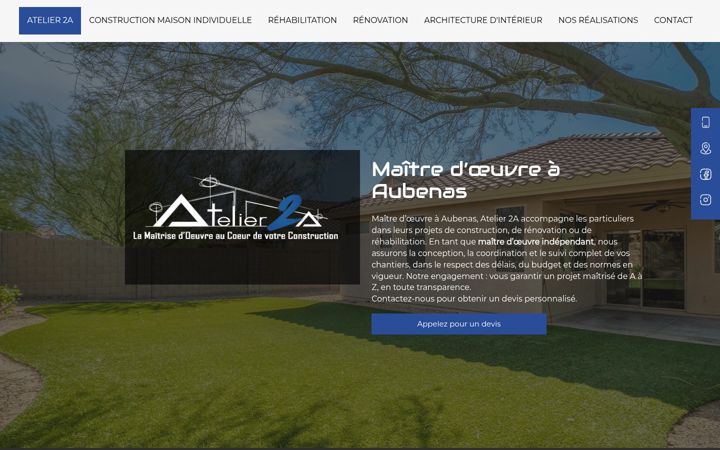 Screenshot von atelier2a-maitredoeuvre.fr