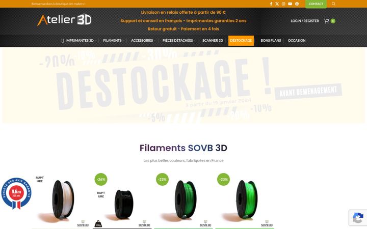 Screenshot του atelier3d-shop.fr