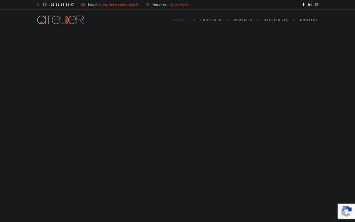 Screenshot του atelier423.fr