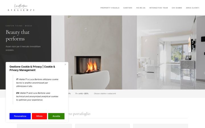 Screenshot of atelier71.net
