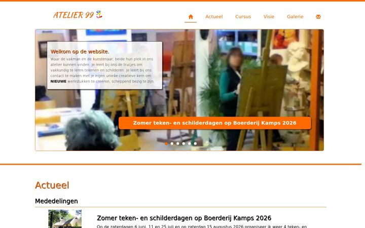 Screenshot of atelier99.nl