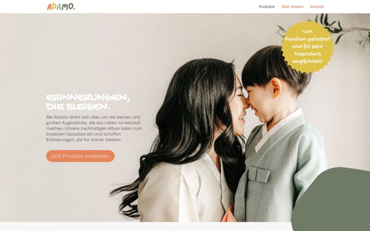 Screenshot of atelieradamo.de