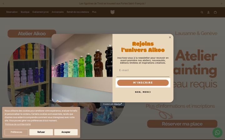 Screenshot of atelieraikoo.com