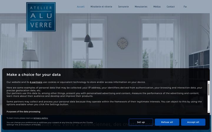 Screenshot of atelieraluverre.fr